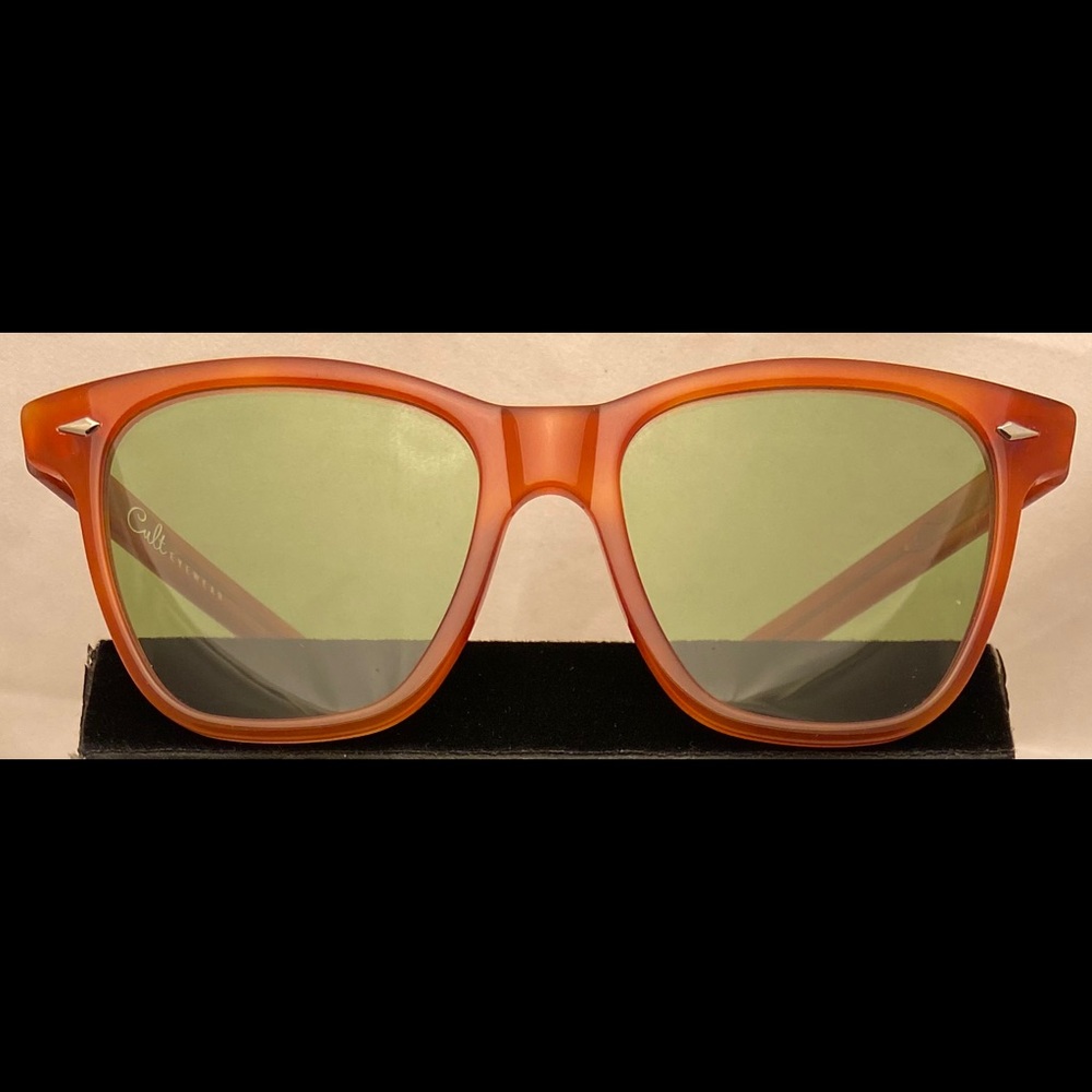 Cult Eyewear Brookline Honey Amber Tort Sunglasses
